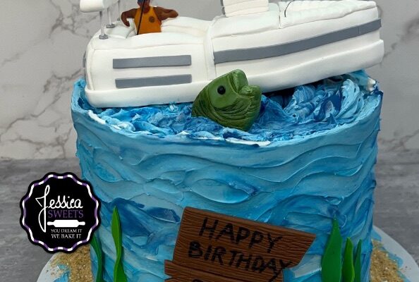 Birthday cake boat