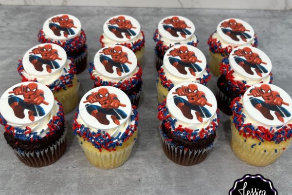 cupcake spiderman